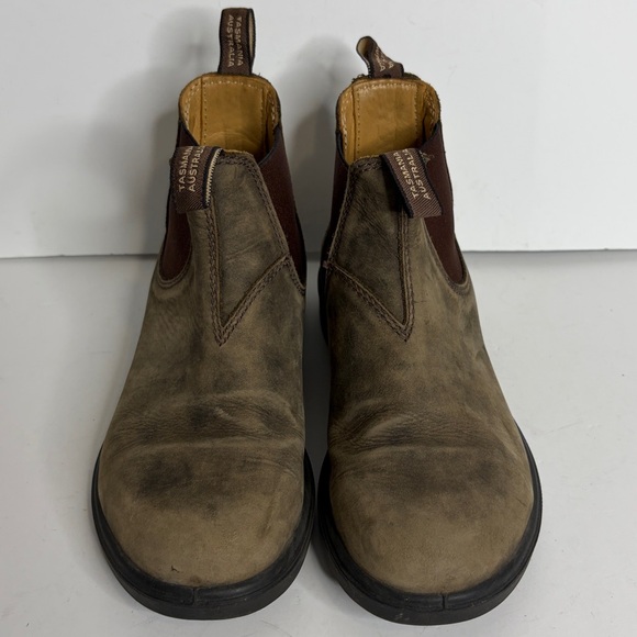 Blundstone Boots Womens AU 3 US 6 Rustic Brown Leather Chelsea Classic 585 - Picture 2 of 13